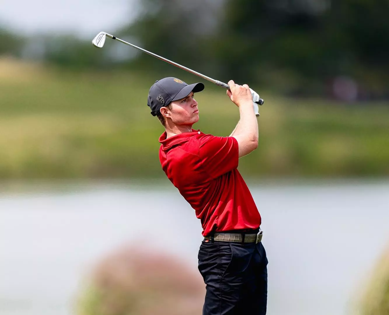 Jackson Rivera on the course